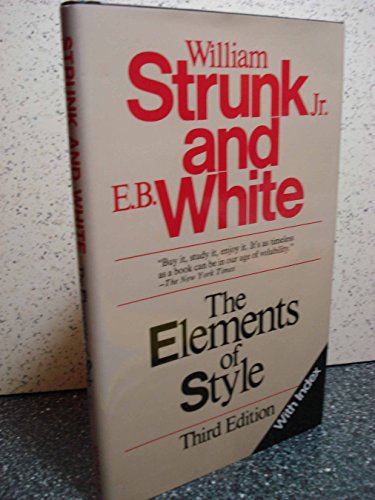 Stock image for The Elements of Style, Third Edition for sale by Jenson Books Inc