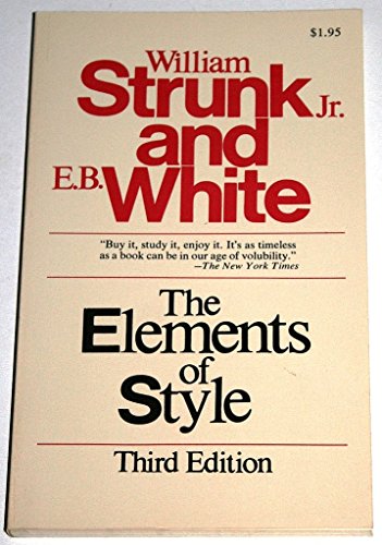 Beispielbild fr The Elements of Style; With Revisions, an Introduction, and a Chapter on Writing zum Verkauf von OddReads