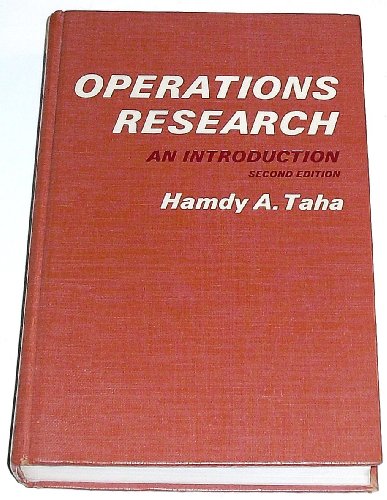 Stock image for Operations Research: An Introduction for sale by George Cross Books