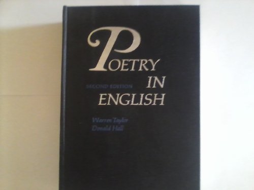 Beispielbild fr Poetry in English, Second Edition zum Verkauf von Lot O'Books