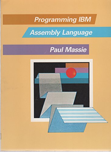 9780024209115: Programming IBM Assembly Language