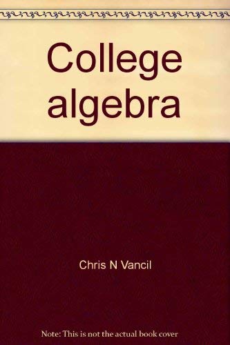 9780024224200: College algebra