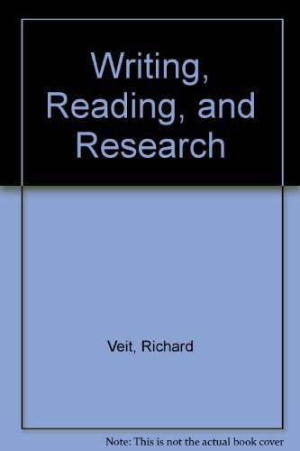 Imagen de archivo de Writing, Reading, and Research a la venta por Ergodebooks