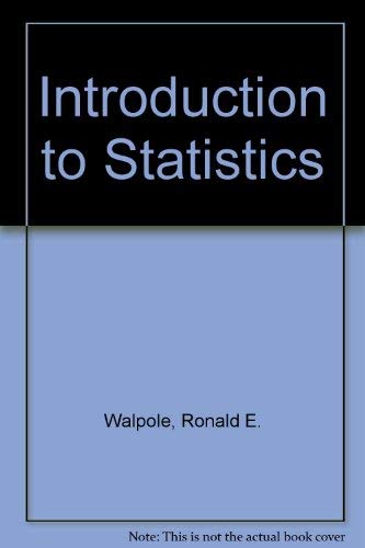 Imagen de archivo de Introduction to Statistics a la venta por Ergodebooks