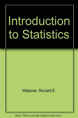 Imagen de archivo de Introduction to Statistics a la venta por Better World Books