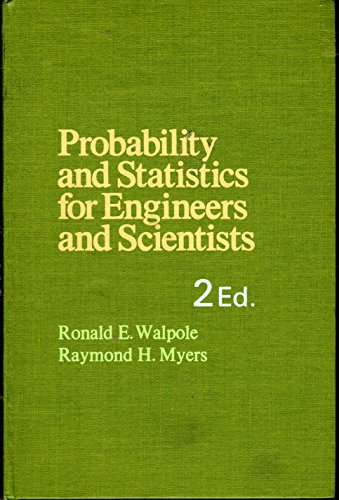 9780024241108: Probability and statistics for engineers and scientists