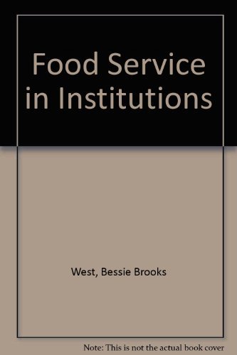 Stock image for Food Service in Institutions for sale by Ergodebooks