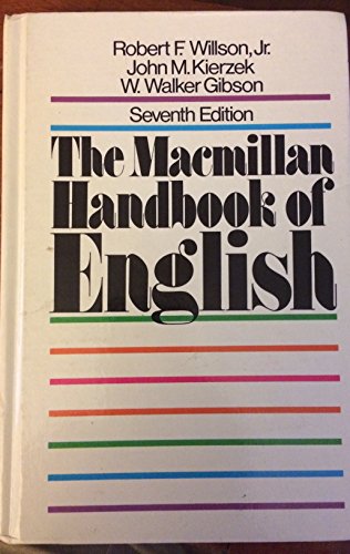 9780024281401: Macmillan Handbook of English