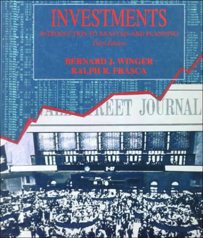 Stock image for Investments: An Introduction to Analysis and Planning for sale by SecondSale