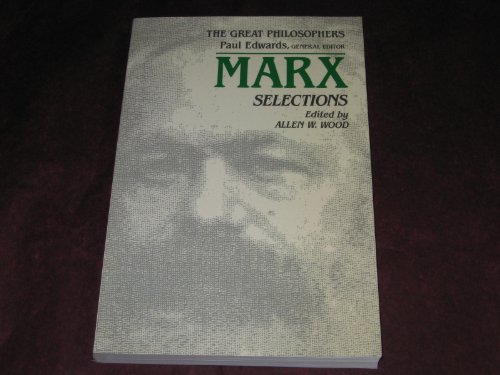 Beispielbild für Marx Selections (The Great Philosophers Series) zum Verkauf von Hippo Books