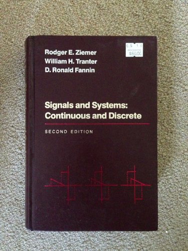 Beispielbild fr Signals and systems: Continuous and discrete zum Verkauf von HPB-Red
