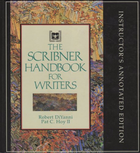 9780024395719: The Scribner Handbook for Writers, Instructor's Annotated Edition