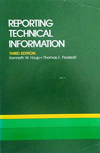 Stock image for REPORTING TECHNICAL INFORMATION. Third Edition. for sale by ThriftBooks-Atlanta