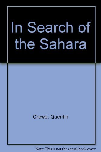 Imagen de archivo de In Search of the Sahara a la venta por Willis Monie-Books, ABAA