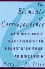 Stock image for Elements of Correspondence for sale by Better World Books: West