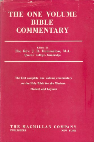 9780025337701: A Commentary on the Holy Bible