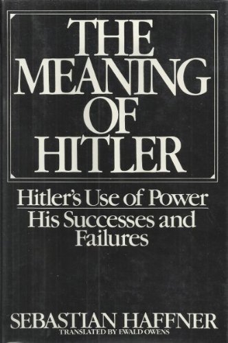 Stock image for The Meaning of Hitler for sale by HPB-Red