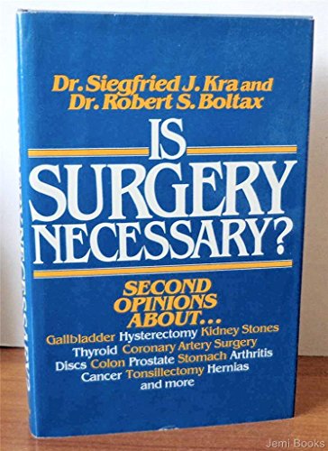 Beispielbild fr Is surgery necessary? zum Verkauf von Robinson Street Books, IOBA