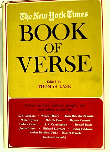 Stock image for The 'New York Times' Book of Verse for sale by Better World Books