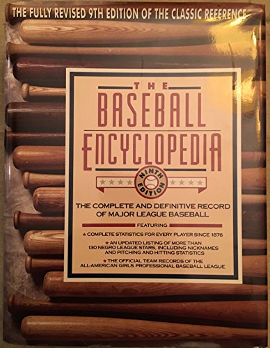 The Baseball Encyclopedia: The Complete and Definitive Record of Major League Baseball (9780025790414) by Unknown