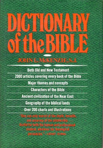9780025834705: DICTIONARY OF THE BIBLE REPRINT