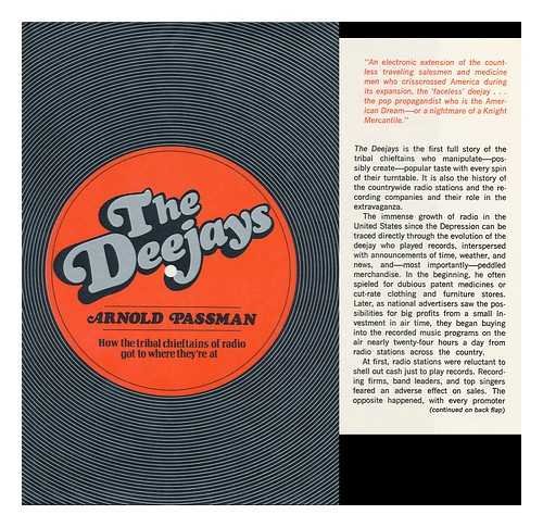 Beispielbild fr The Deejays: how the tribal chieftains of radio got to where they're at. zum Verkauf von Toscana Books