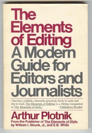 9780025977006: The Elements of Editing: A Modern Guide for Editors and Journalists