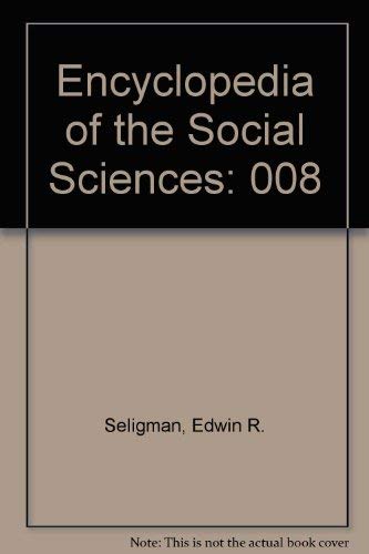 9780026096102: Encyclopedia of the Social Sciences