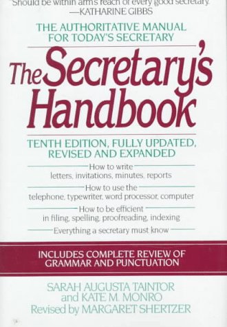 Imagen de archivo de Secretary's Handbook a la venta por Wonder Book