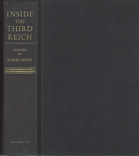 Stock image for Inside The Third Reich. Memoirs By Albert Speer. for sale by Langdon eTraders
