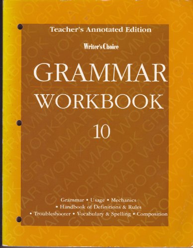 9780026351553: Writer's Choice Grammar Workbook 10, Teacher's Annotated Edition