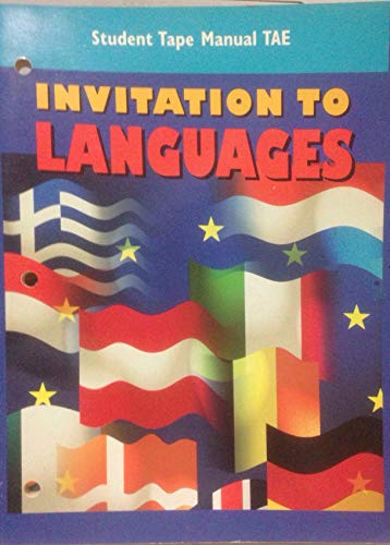 Stock image for Invitation to Languages Student Tape Manual TAE for sale by Nationwide_Text