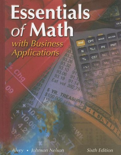 9780026434768: Essentials of Math with Business Applications, Student Edition