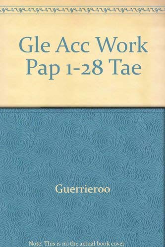 Imagen de archivo de Gle Acc Work Pap 1-28 Tae a la venta por HPB-Red