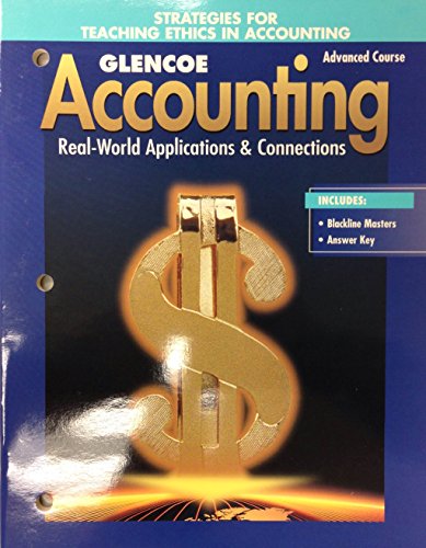Stock image for Accounting Advanced Course Real-World Application and Connections: Strategies for Teaching Ethics in Accounting for sale by Nationwide_Text