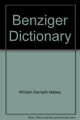 Beispielbild fr Benziger dictionary zum Verkauf von Better World Books