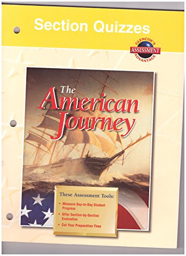 Imagen de archivo de The American Journey: Section Quizzes With Answer Keys, Consumable (2000 Copyright) a la venta por ~Bookworksonline~