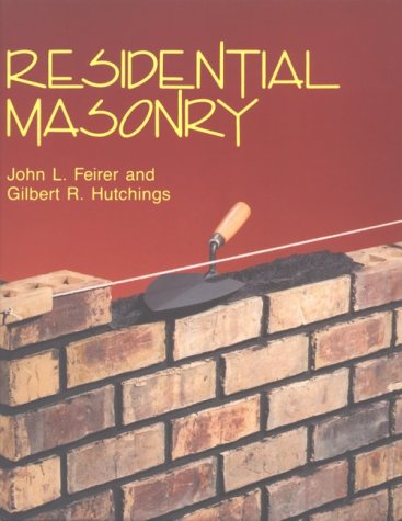 Imagen de archivo de Residential Masonry a la venta por dsmbooks