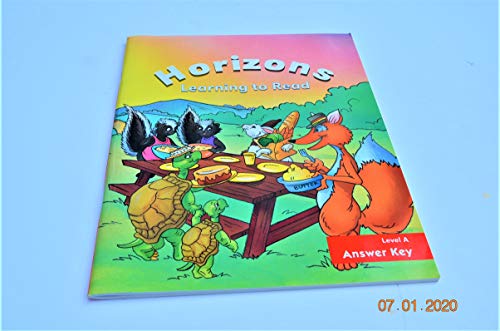 Beispielbild fr Horizons: Learning to Read; Level A Answer Key zum Verkauf von Dailey Ranch Books