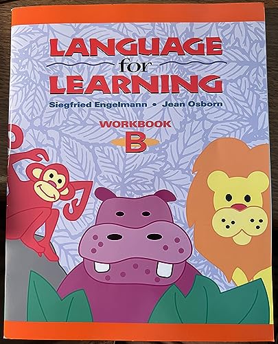 Beispielbild fr Language for Learning Workbook B zum Verkauf von SecondSale