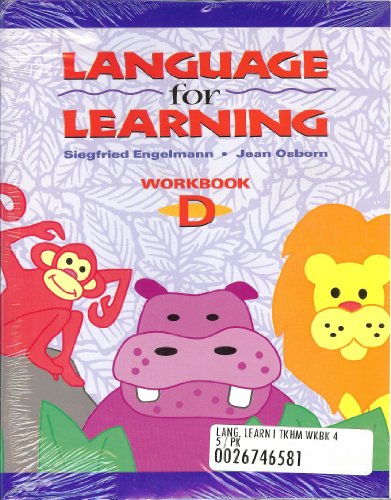 Stock image for Language for Learning Workbook D for sale by Your Online Bookstore