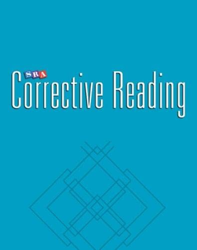 Stock image for Corrective Reading Decoding Level B1, Blackline Masters for sale by ThriftBooks-Atlanta