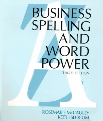 Beispielbild fr Business Spelling and Word Power zum Verkauf von Wonder Book