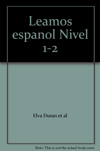 Stock image for Leamos Espanol Nivel 1-2 ; 9780026836319 ; 0026836319 for sale by APlus Textbooks