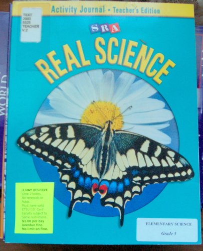 Stock image for SRA Real Science, Activity Journal Teacher Edition, Grade 5 for sale by ThriftBooks-Atlanta