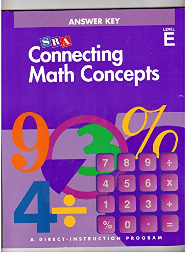 Stock image for Connecting Math Concepts, Answer Key, Level E for sale by SecondSale