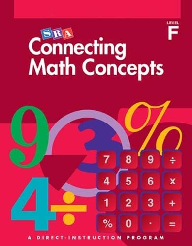 Stock image for Connecting Math Concepts Level F, Additional Answer Key for sale by GreatBookPrices