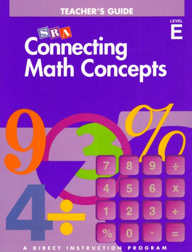 Connecting Math Concepts: Teacher's Guide, Level E (9780026846875) by Engelmann