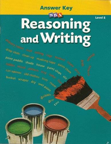 Stock image for Reasoning and Writing: Additional Answer Key, Level E, Grades 5-8 for sale by Ergodebooks