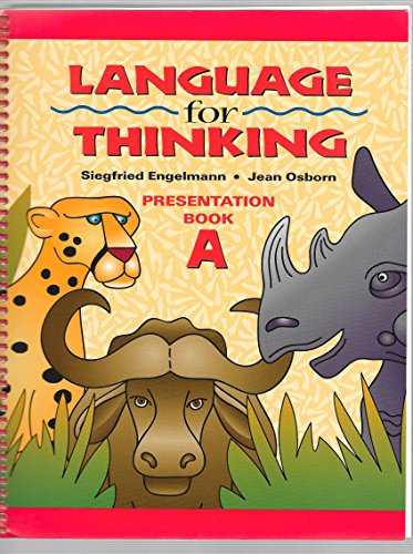 9780026848848: Language for Thinking, Teacher Presentation Book A (DISTAR LANGUAGE SERIES)